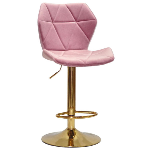 Барный стул Onder Mebli Torino BAR GD-BASE Пыльная Роза B-1030 Бархат-0