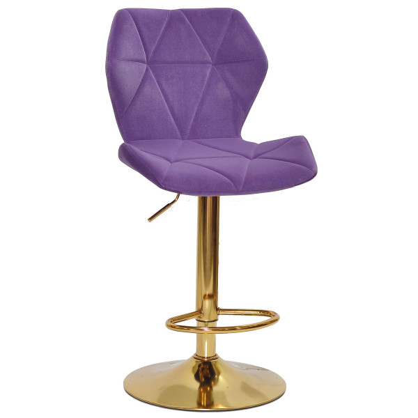 Барний стілець Onder Mebli Torino BAR GD-BASE Пурпуровий B-1013 Оксамит-0