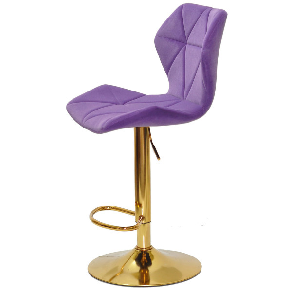 Барний стілець Onder Mebli Torino BAR GD-BASE Пурпуровий B-1013 Оксамит-3