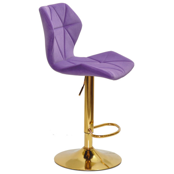 Барний стілець Onder Mebli Torino BAR GD-BASE Пурпуровий B-1013 Оксамит-2
