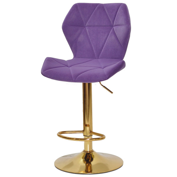 Барний стілець Onder Mebli Torino BAR GD-BASE Пурпуровий B-1013 Оксамит-1