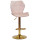 Барный стул Onder Mebli Torino BAR GD-BASE Розовый B-1021 Бархат