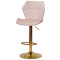 Барный стул Onder Mebli Torino BAR GD-BASE Розовый B-1021 Бархат-1-thumb