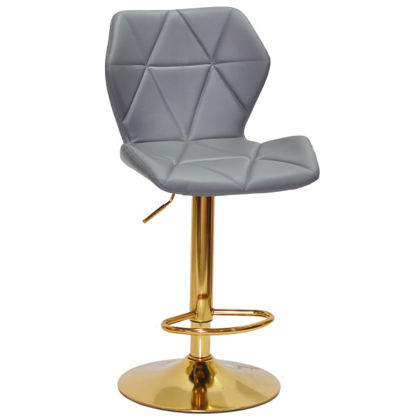 Барный стул Onder Mebli Torino BAR GD-BASE Серый 1001 Экокожа-0