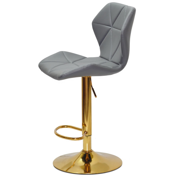 Барный стул Onder Mebli Torino BAR GD-BASE Серый 1001 Экокожа-3