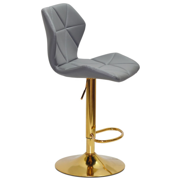 Барный стул Onder Mebli Torino BAR GD-BASE Серый 1001 Экокожа-2