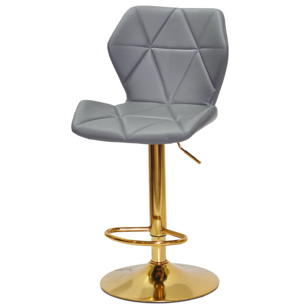 Барный стул Onder Mebli Torino BAR GD-BASE Серый 1001 Экокожа-1