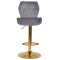 Барний стілець Onder Mebli Torino BAR GD-BASE Сірий B-1034 Оксамит-2-thumb