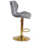Барний стілець Onder Mebli Torino BAR GD-BASE Сірий B-1034 Оксамит-3-thumb