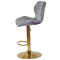 Барний стілець Onder Mebli Torino BAR GD-BASE Сірий B-1034 Оксамит-4-thumb