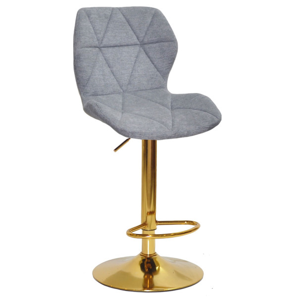 Барный стул Onder Mebli Torino BAR GD-BASE Серый BRO-18 Ткань-0