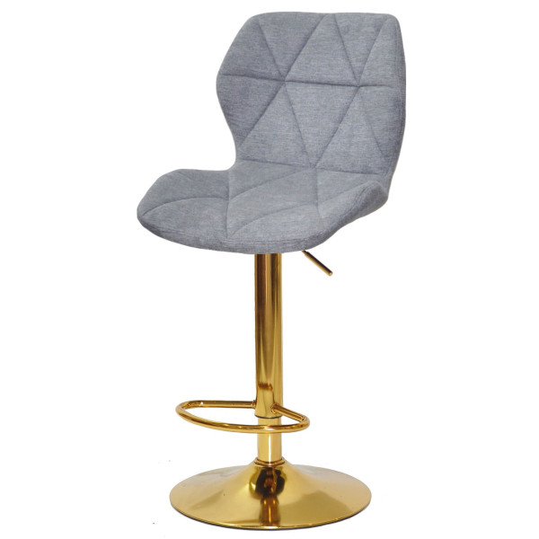 Барный стул Onder Mebli Torino BAR GD-BASE Серый BRO-18 Ткань-1