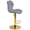 Барный стул Onder Mebli Torino BAR GD-BASE Серый BRO-18 Ткань-2-thumb