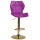Барный стул Onder Mebli Torino BAR GD-BASE Сирень B-1022 Бархат