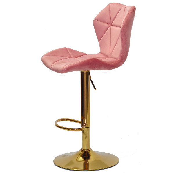 Барний стілець Onder Mebli Torino BAR GD-BASE Теракотовий B-1018 Оксамит-3