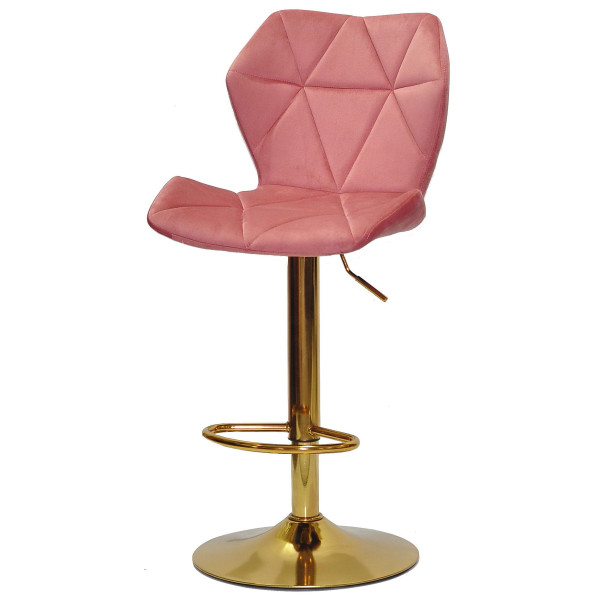 Барний стілець Onder Mebli Torino BAR GD-BASE Теракотовий B-1018 Оксамит-1