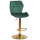 Барный стул Onder Mebli Torino BAR GD-BASE Зеленый B-1036 Бархат