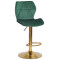 Барный стул Onder Mebli Torino BAR GD-BASE Зеленый B-1036 Бархат-0-thumb