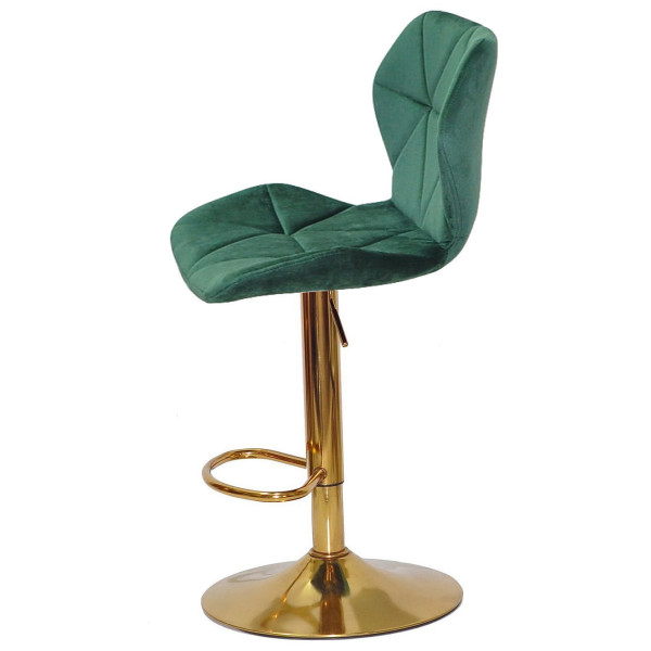 Барный стул Onder Mebli Torino BAR GD-BASE Зеленый B-1036 Бархат-4