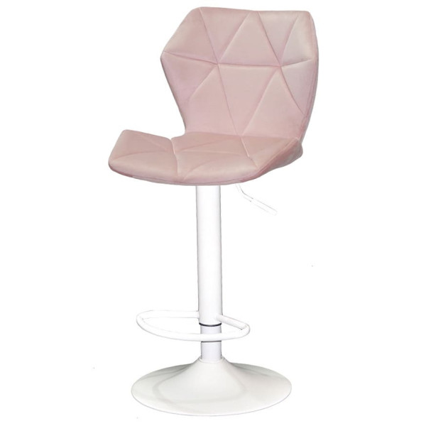Барний стілець Onder Mebli Torino BAR WT-BASE Рожевий B-1021 Оксамит-1