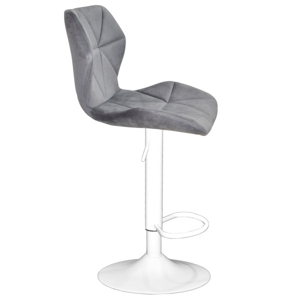Барний стілець Onder Mebli Torino BAR WT-BASE Сірий B-1004 Оксамит-3