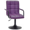 Стул Onder Mebli Augusto-Arm BK-BASE Фиолетовый 1031 Экокожа-0-thumb