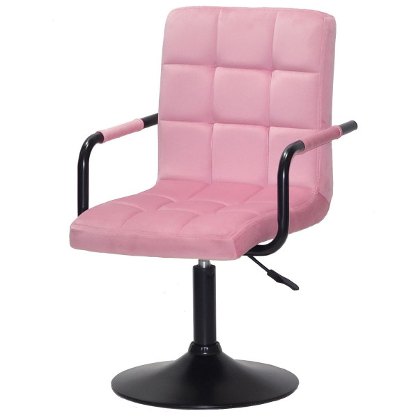 Стілець Onder Mebli Augusto-Arm BK-BASE Фрез B-1025 Оксамит-1