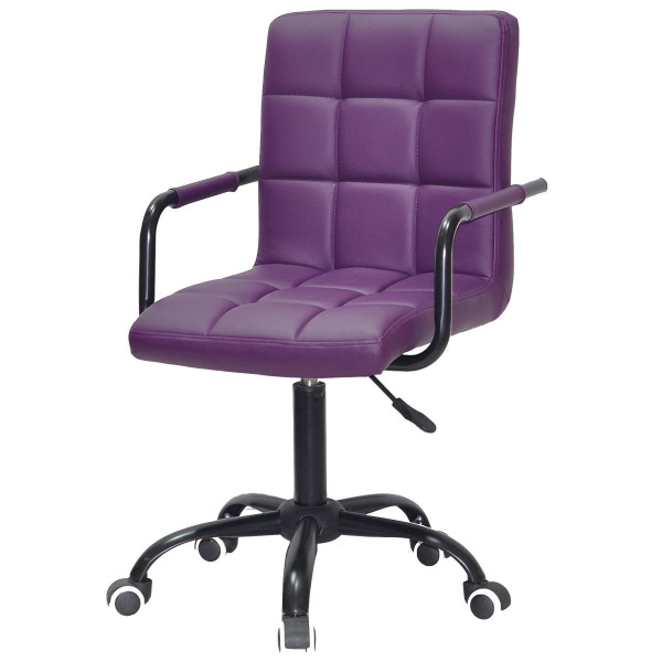 Стілець Onder Mebli Augusto-Arm BK-OFFICE Фіолетовий 1031 Екошкіра-1