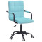 Стул Onder Mebli Augusto-Arm BK-OFFICE Голубой B-1019 Бархат-0-thumb