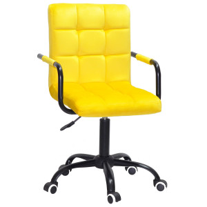 Стул Onder Mebli Augusto-Arm BK-OFFICE Желтый B-1027 Бархат