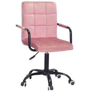 Стілець Onder Mebli Augusto-Arm BK-OFFICE Пильна Троянда B-1030 Оксамит