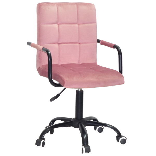 Стілець Onder Mebli Augusto-Arm BK-OFFICE Пильна Троянда B-1030 Оксамит-0