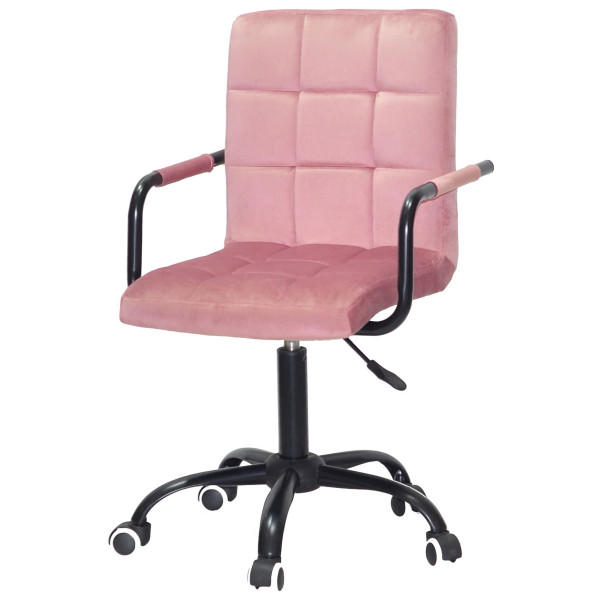 Стілець Onder Mebli Augusto-Arm BK-OFFICE Пильна Троянда B-1030 Оксамит-1