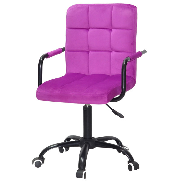 Стілець Onder Mebli Augusto-Arm BK-OFFICE Бузок B-1022 Оксамит-1