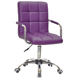 Стілець Onder Mebli Augusto-Arm CH-OFFICE Фіолетовий 1031 Екошкіра