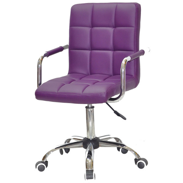 Стілець Onder Mebli Augusto-Arm CH-OFFICE Фіолетовий 1031 Екошкіра-1