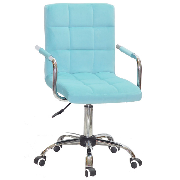 Стул Onder Mebli Augusto-Arm CH-OFFICE Голубой B-1019 Бархат-0