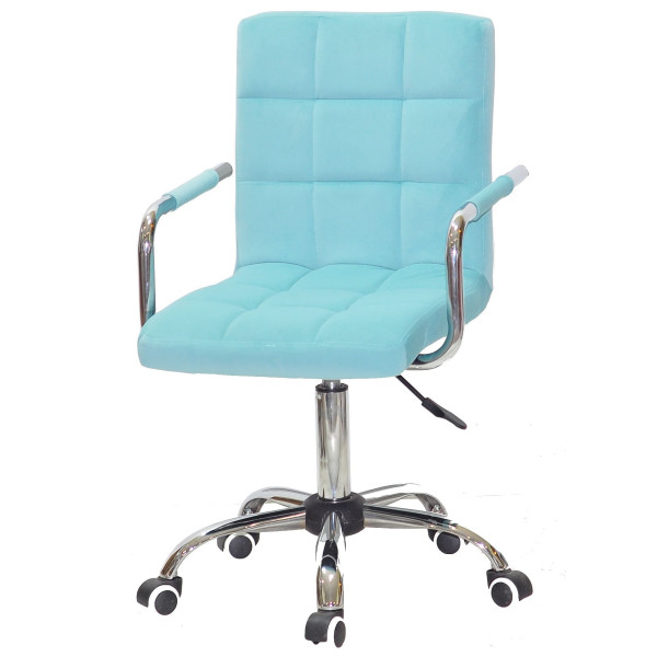 Стул Onder Mebli Augusto-Arm CH-OFFICE Голубой B-1019 Бархат-1