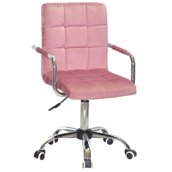 Стілець Onder Mebli Augusto-Arm CH-OFFICE Пильна Троянда B-1030 Оксамит-0