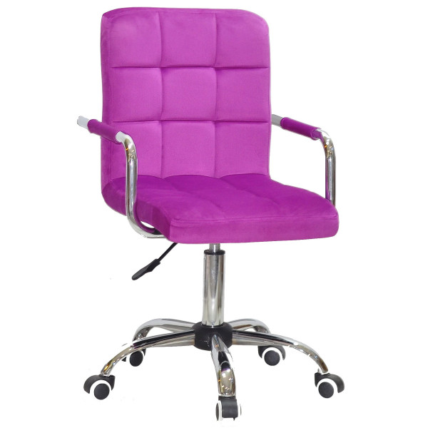 Стілець Onder Mebli Augusto-Arm CH-OFFICE Бузок B-1022 Оксамит-0