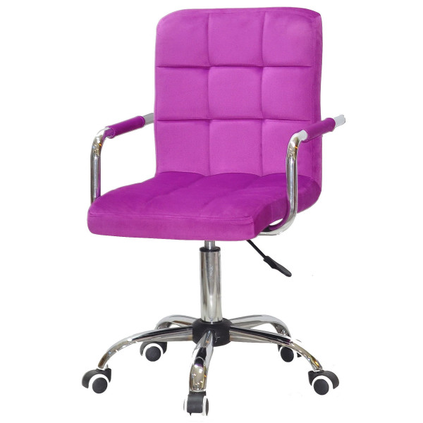 Стілець Onder Mebli Augusto-Arm CH-OFFICE Бузок B-1022 Оксамит-1