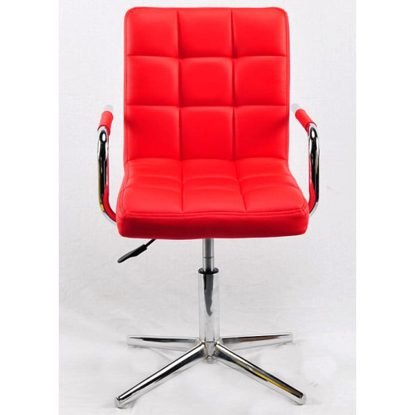 Стул Onder Mebli Augusto-Arm MODERN BASE Красный 1007 Экокожа-1