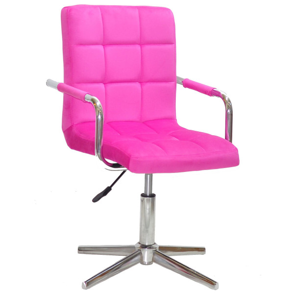 Стілець Onder Mebli Augusto-Arm MODERN BASE Малина B-1023 Оксамит-0