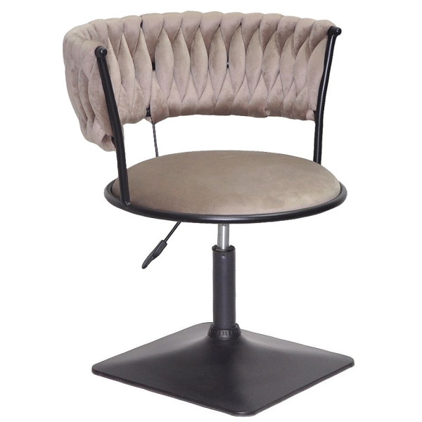 Стілець Onder Mebli Ava 4-BK-Base Кава UC-912 Оксамит-0