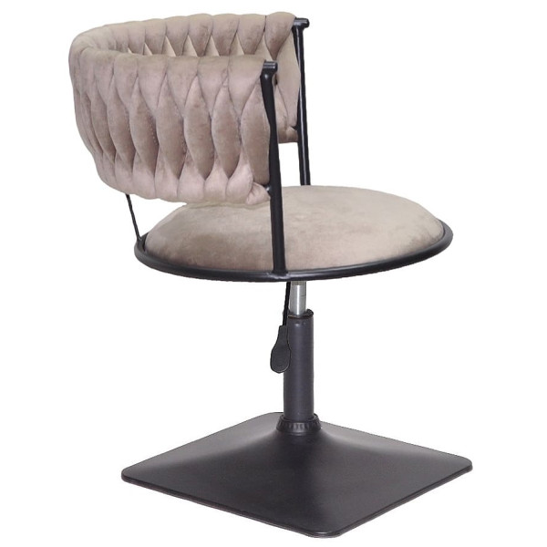 Стілець Onder Mebli Ava 4-BK-Base Кава UC-912 Оксамит-2