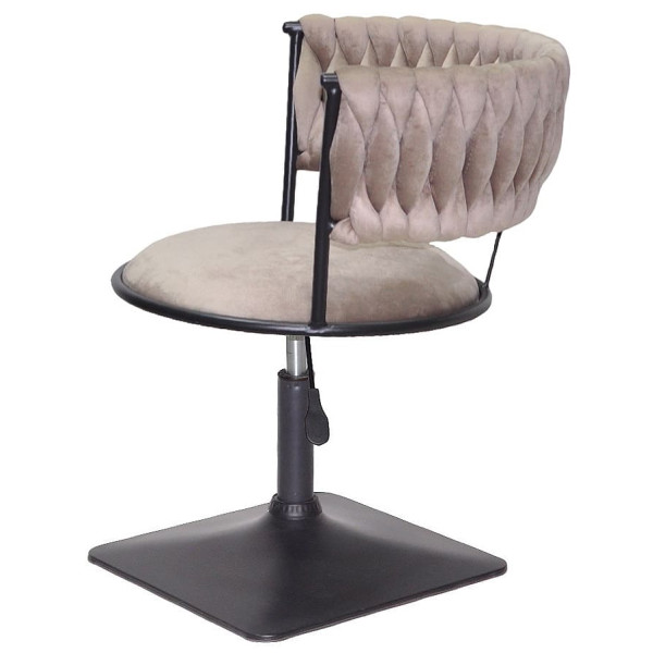 Стілець Onder Mebli Ava 4-BK-Base Кава UC-912 Оксамит-3