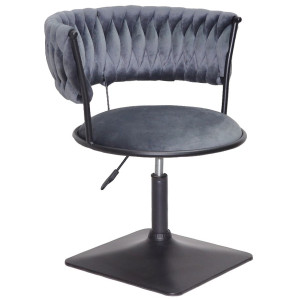Стул Onder Mebli Ava 4-BK-Base Серый UC-901 Бархат