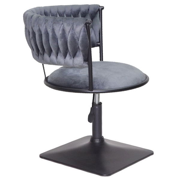 Стілець Onder Mebli Ava 4-BK-Base Сірий UC-901 Оксамит-2