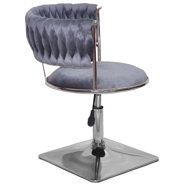 Стілець Onder Mebli Ava 4-CH-Base Сірий UC-901 Оксамит-2