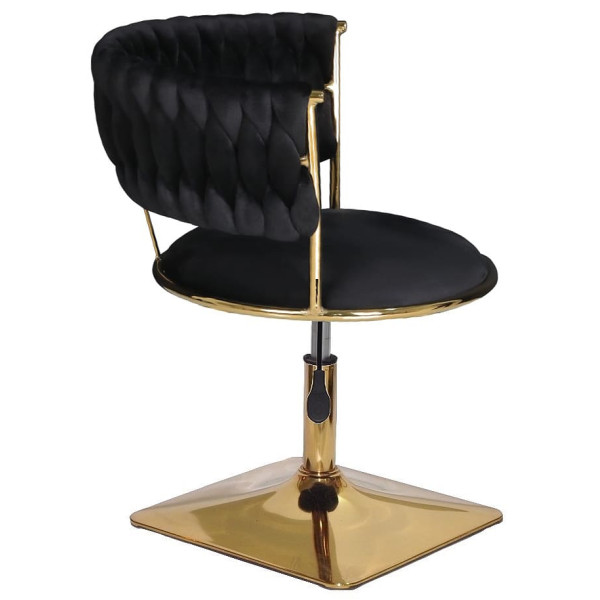 Стілець Onder Mebli Ava 4-GD-Base Чорний UC-904 Оксамит-2